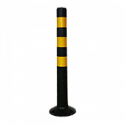 Столбик сигнальный упругий ССУ-750-Ч [черный, мягкий, гибкий, парковочный дорожный столбик]
