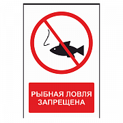 Знак "Рыбалка запрещена"